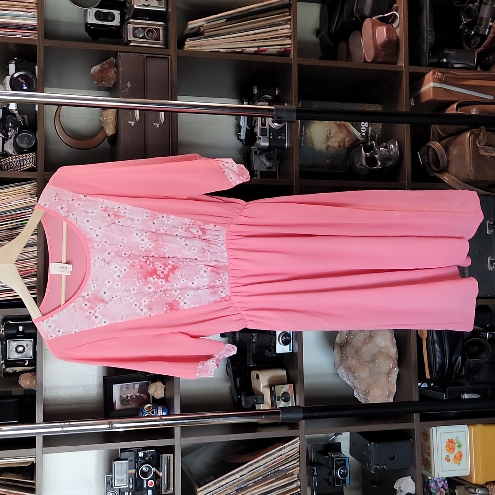 VTG 2X Cherry Blossom Dress